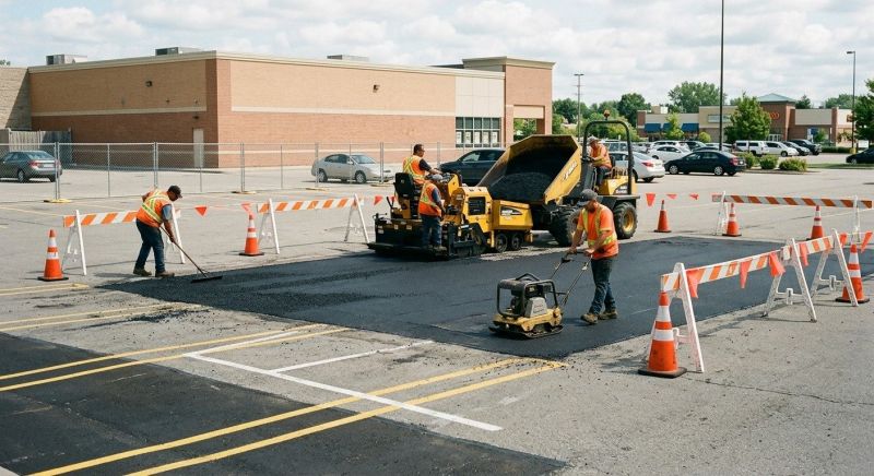 Asphalt Parking Lot Repair in Pasadena, CA