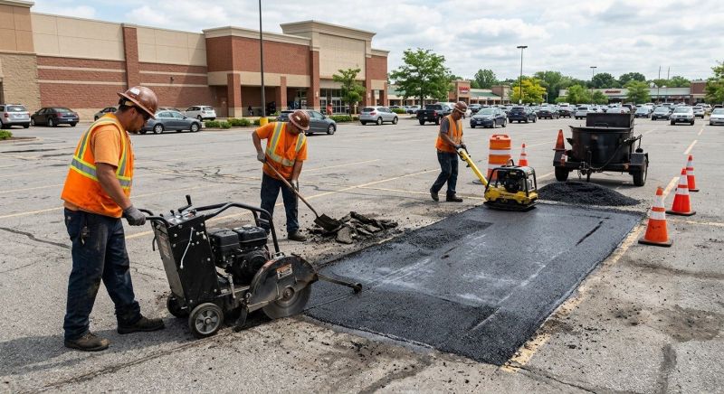 Asphalt Parking Lot Repair in Little Rock, AR