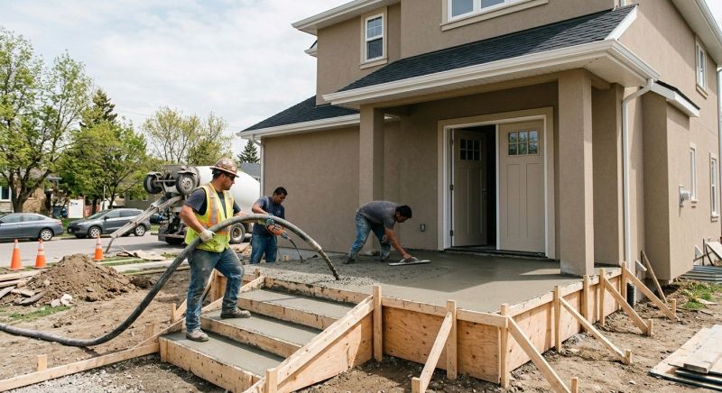 Porch Slab Installation in Fort Collins, CO